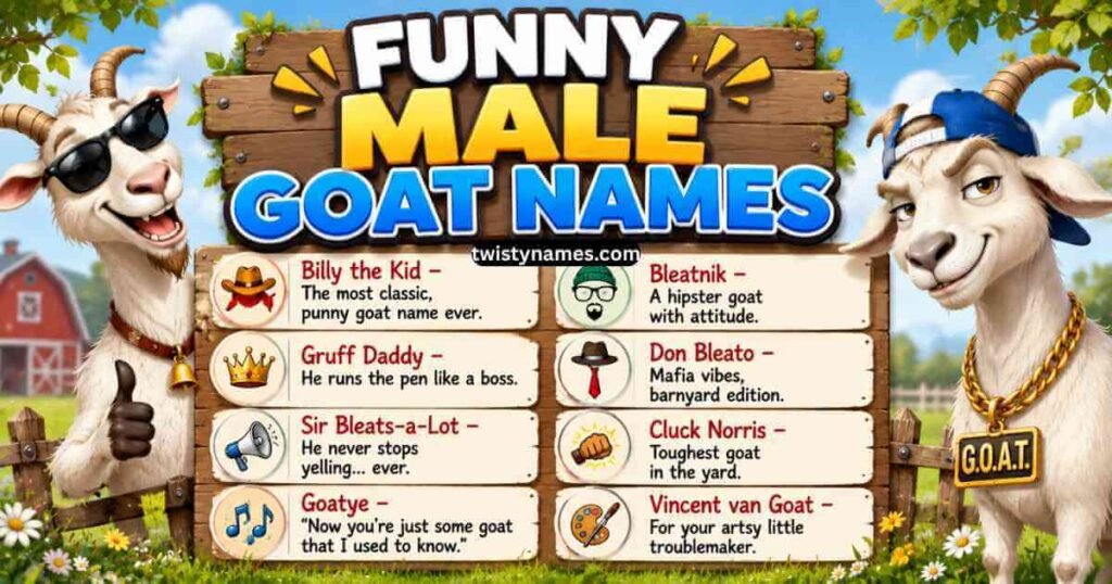 Funny Male Goat Names