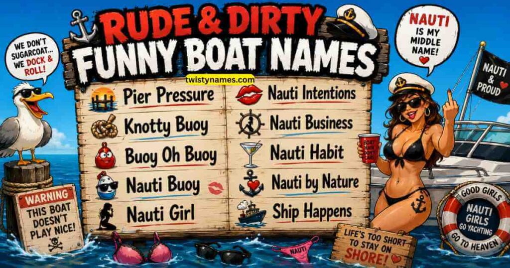Rude & Dirty Funny Boat Names