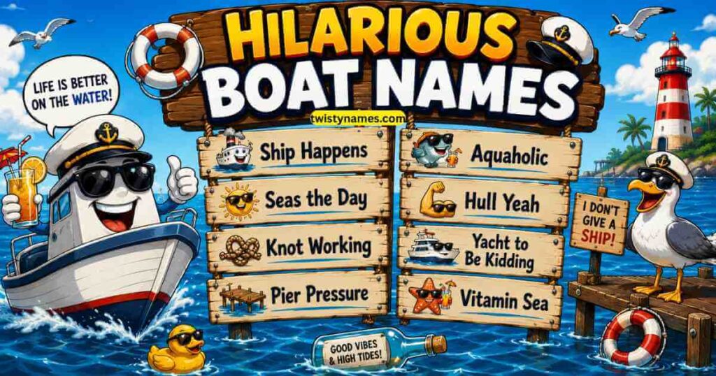 Funny Boat Names: 350+ Clever, Hilarious & Creative Boat Name Ideas