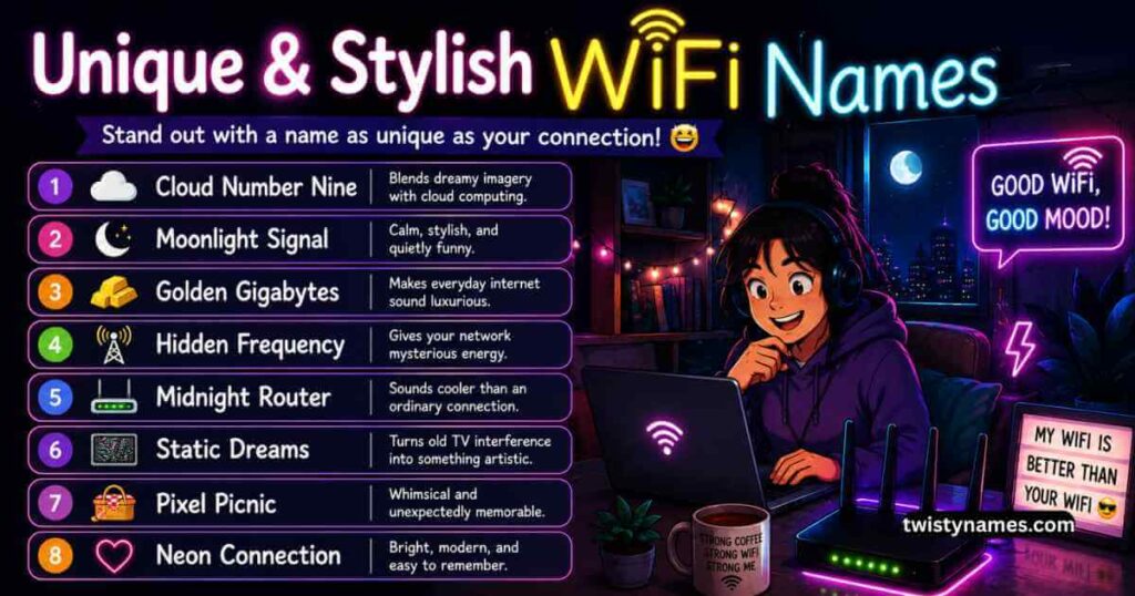 Unique & Stylish WiFi Names