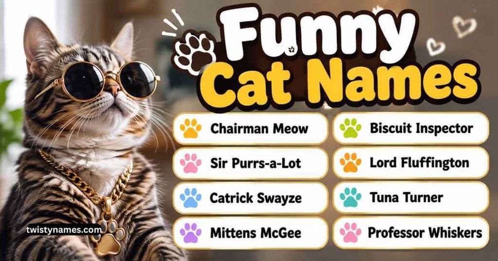 Funny Cat Names: 374+ Hilarious, Silly & Unique Ideas