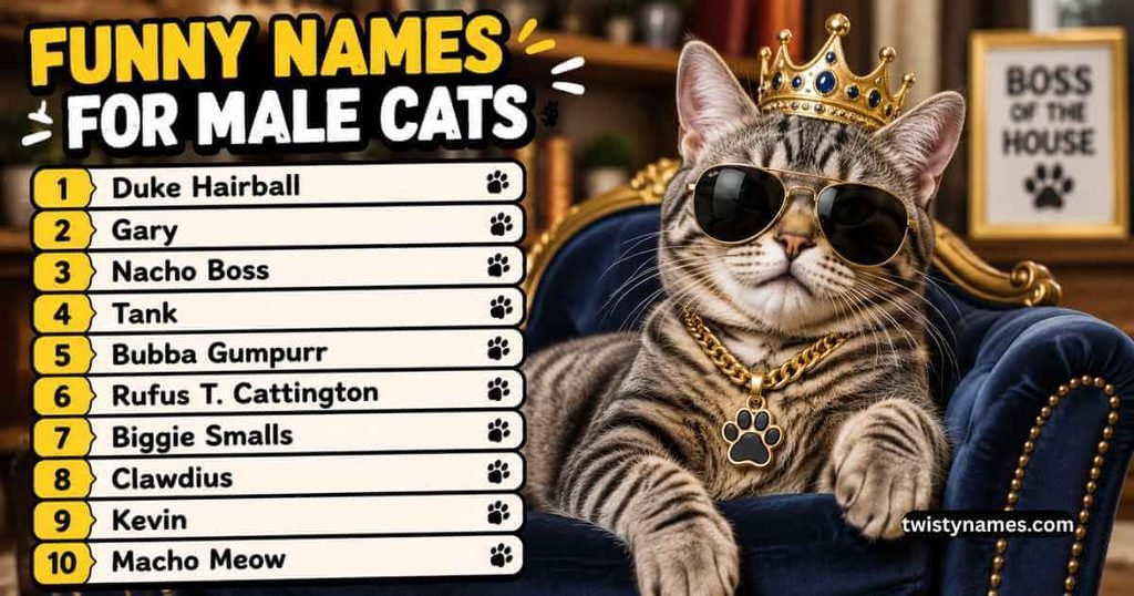 Funny Names for Male Cats