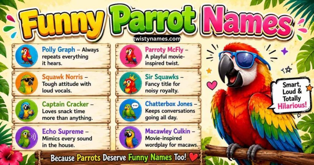 Funny Parrot Names