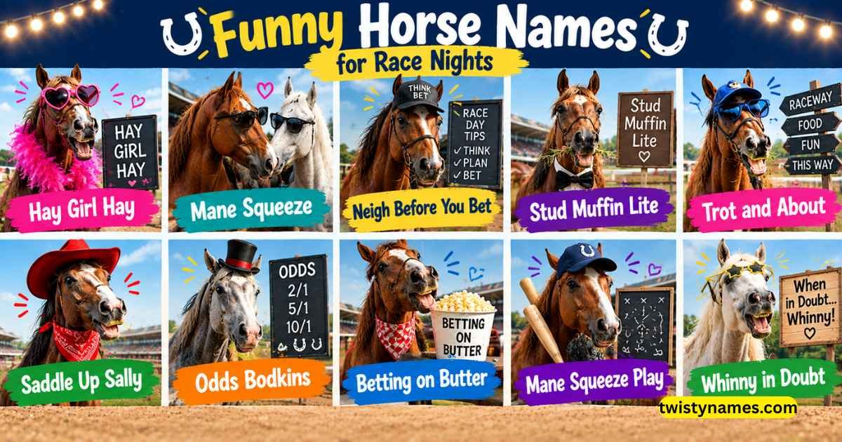 Funny Horse Names for Race Nights