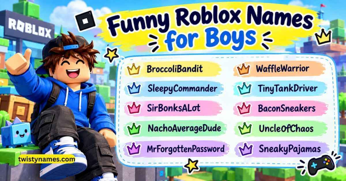 Funny Roblox Names for Boys