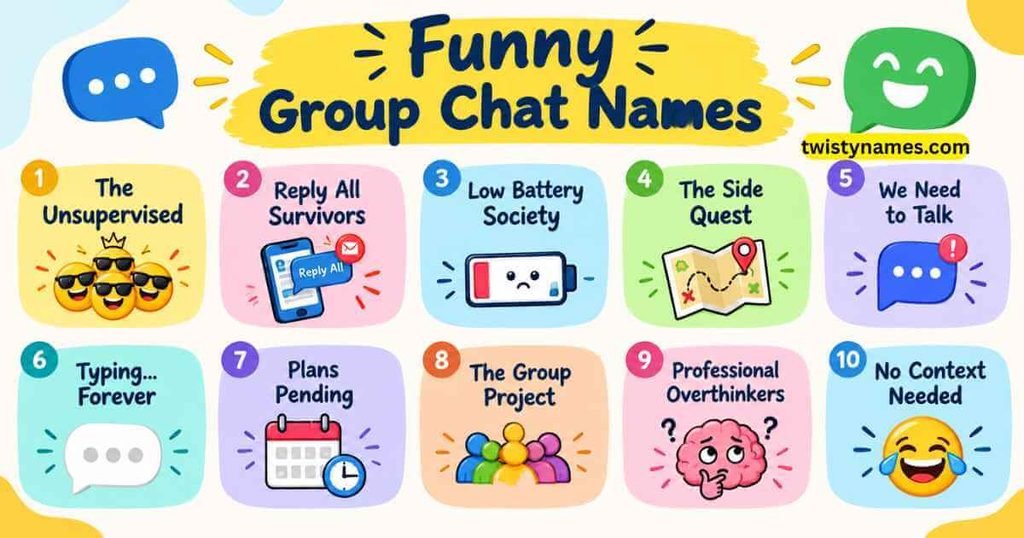 Funny Group Chat Names: 100+ Ideas for Every Kind of Group