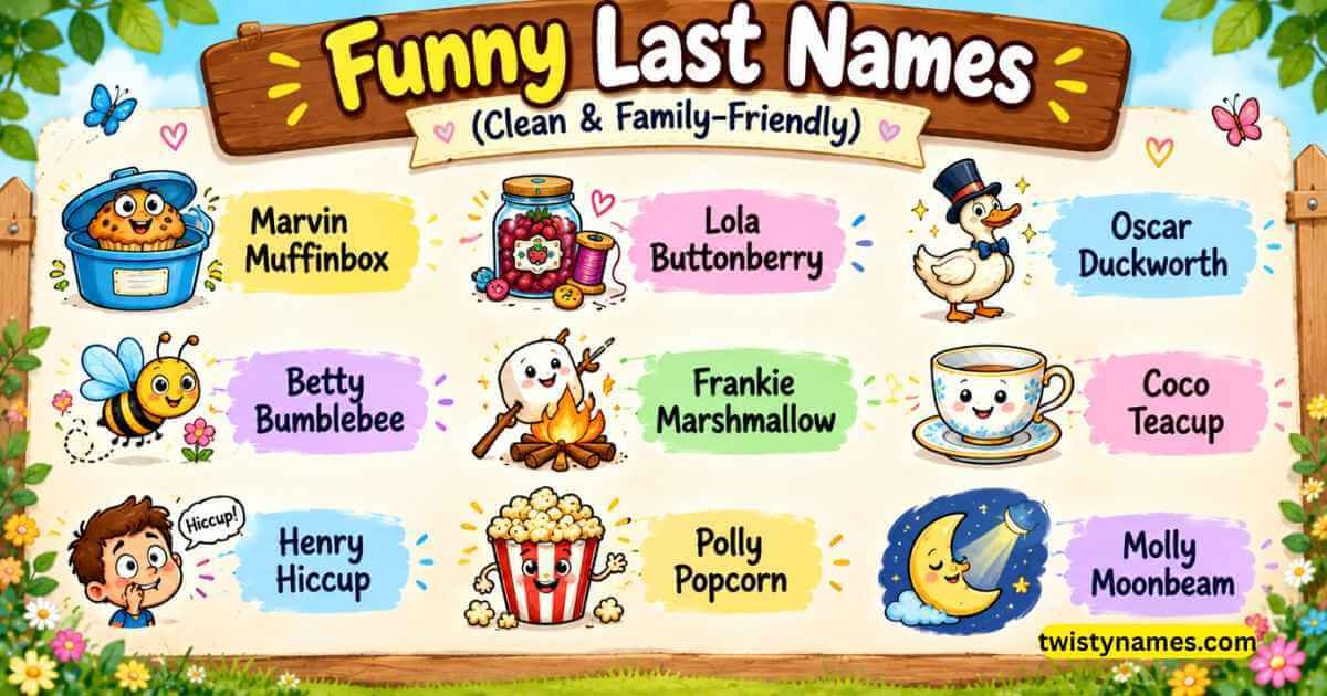 Funny Last Names (Clean & Family-Friendly)