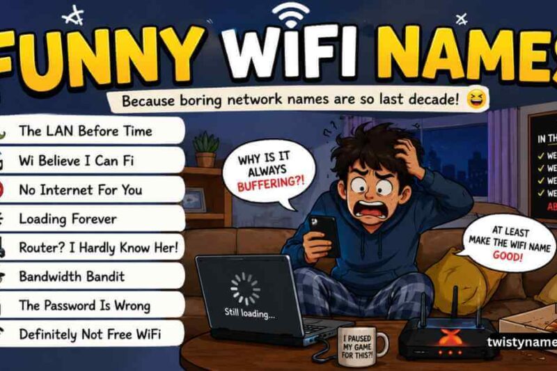 200+ Funny WiFi Names: Best, Clever & Cool Name Ideas