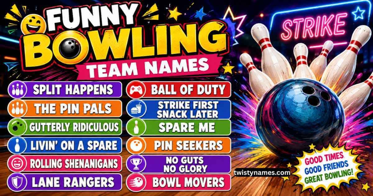 220+ Funny Bowling Team Names: Clever, Dirty & Punny Ideas for Every League