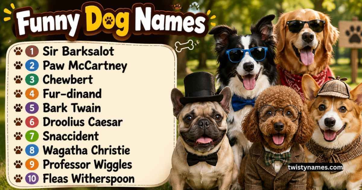 Funny Dog Names: 230+ Hilarious & Clever Ideas for Your Pup