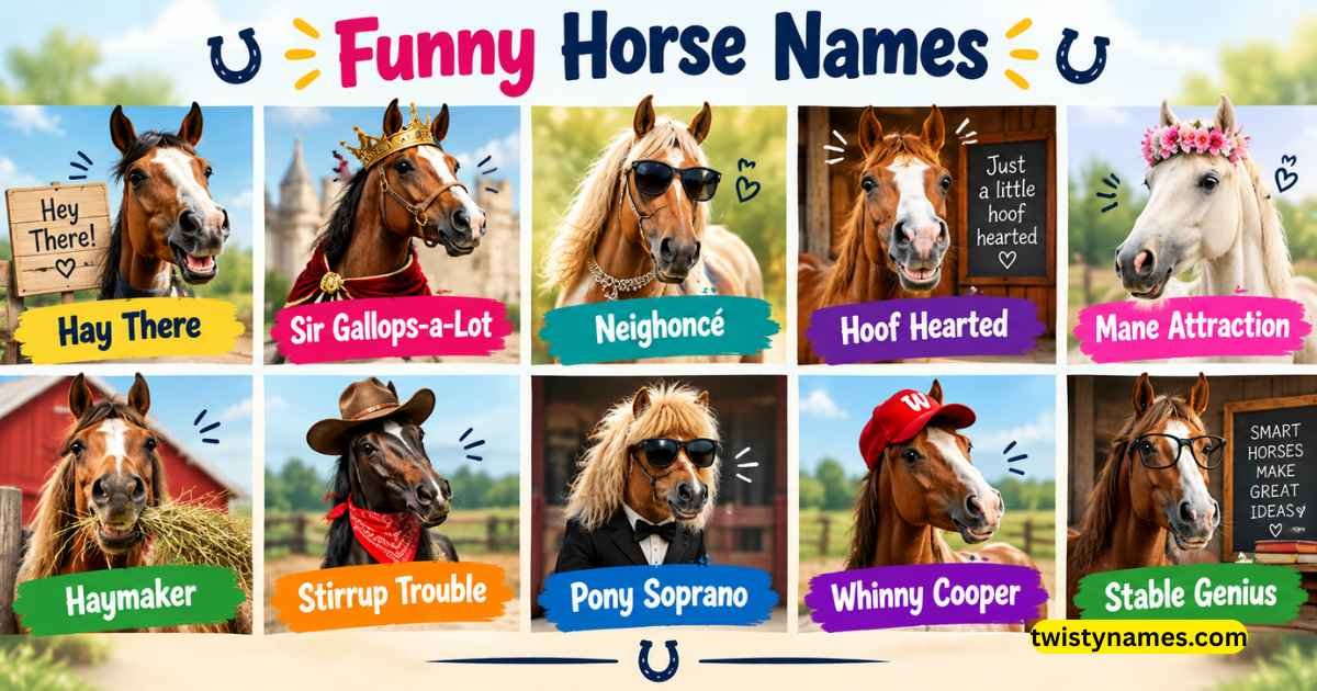 Funny Horse Names: 150+ Hilarious, Punny & Race-Night Ideas