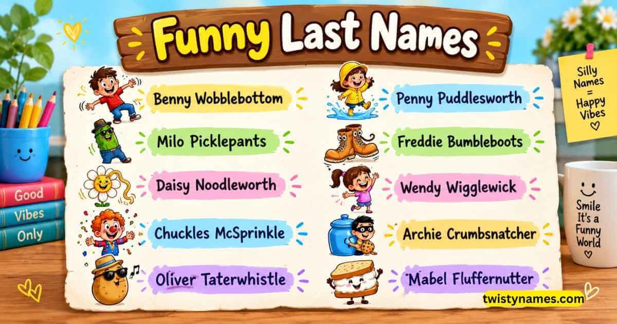 Funny Last Names: 300+ Hilarious, Clever & Unusual Ideas